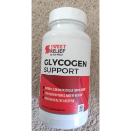 Sweet Relief (3) Pack Sweet Relief Glycogen Support 60 Capsules Improves Cardio Circulation