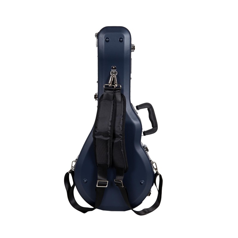 Crossrock ABS Molded Case for F-Style Mandolin | Blue Textured