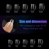 100 Pcs Clear False Nail Tips with Storage Case-Full Cover