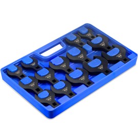 ARUCMIN 14-Piece Jumbo Crowfoot Wrench Set,1/2" Drive Metric Crowfoot Wrenches 27 to 50mm Chrome Vanadium Steel Crows Foot Wrench Set