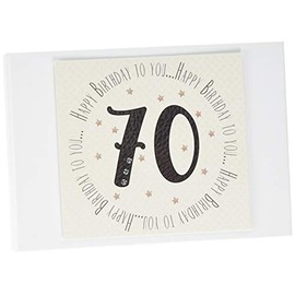 White Cotton Cards 70th Birthday Memories Photo Album (MTGA70T), of
