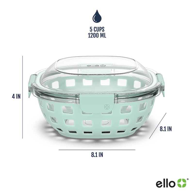 Ello DuraGlass Food Storage Glass Lunch Bowl - Meal Prep