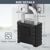 ZHEGE Heavy Duty Combination Lock Outdoor, 4 Digit Large Weatherproof