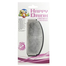 Croci Happy Drink - Replacement cartridges with activated carbon filter for Happy Drink fountain, 2 pieces