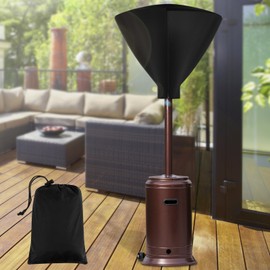Patio Heater Top Covers Waterproof Outdoor Heater Head Cover with Zipper 86x65cm 420D Oxford Cloth Patio Heater Cover Wind-Resistant Patio Heater Covers for 34 inch in Diameter Outdoor Heater Heads