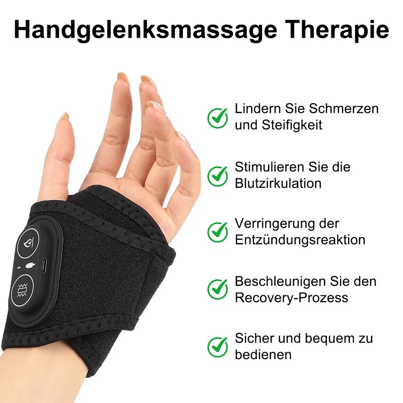 Wrist Massager - Electric Hand Massager, Hand Massager with Heat