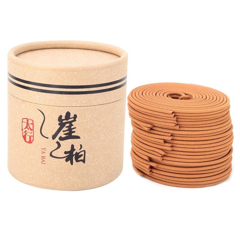 Hztyyier Sandalwood Coils Incense 4 Hours Indoor Incense 48pcs/Box Sandalwood