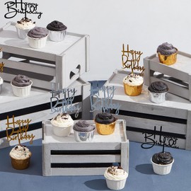 KMwares Set of 5 Vintage Rustic White Grey Wood Decorative Nesting Storage Crates with Open Handles - Multipurpose Wood Crafted Boxes/Bathroom Kitchen,Laundry Crates/Fruits & Vegetables Boxes