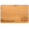 Samunshi® Wooden Board with Engraving Born to Camp Camping Bamboo