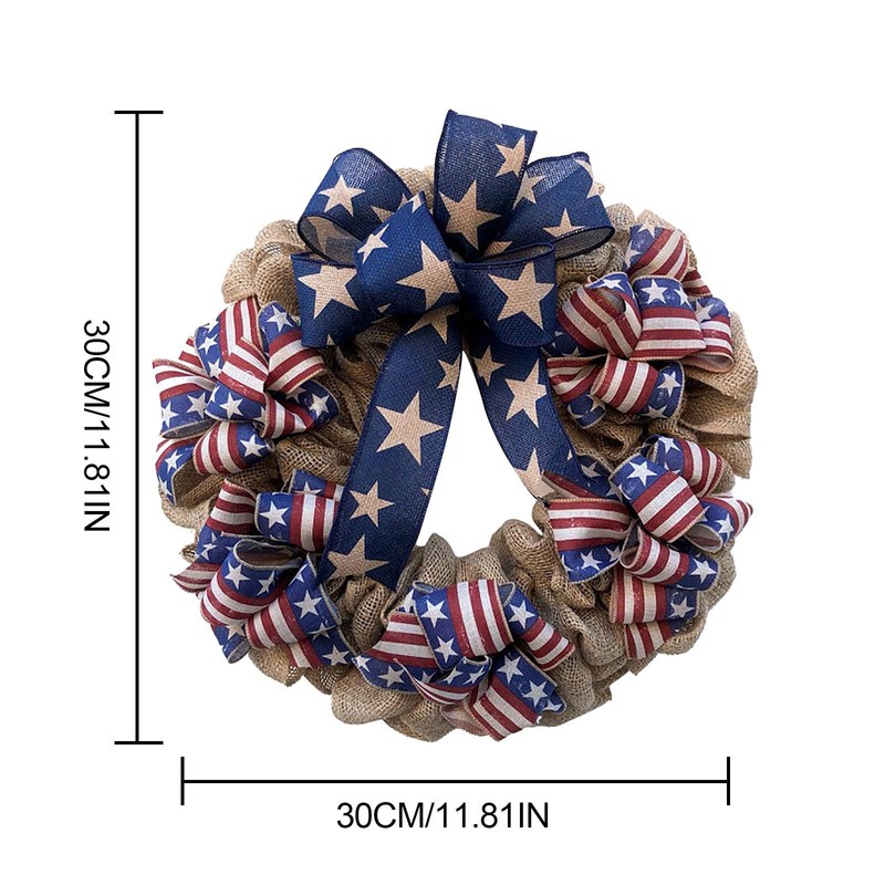 4th of July Wreath Memorial Day Wreath American Independence Day