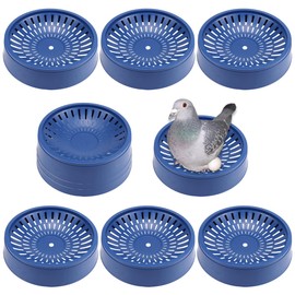 YOLUFER 10 Pcs Plastic Pigeon Nest Bird Nest Bowls Pigeon Nest Bowl Breeding Hatching Nest for Pigeons Quails Breeding Hatching (Blue1)