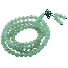 KYEYGWO 108 Prayer Mala Bead Bracelet for Women Men, 6 mm Tibetan Buddhist Healing Stone Necklace, Unisex