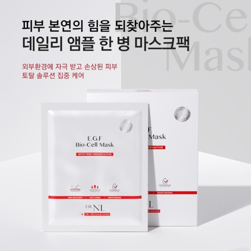 DRNL Dr.&L EGF Biocell Mask Pack Moisturizing Skin Calming Exfoliation