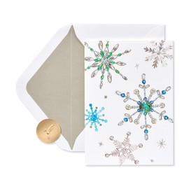Papyrus Holiday Cards Boxed with Envelopes, Warmest Wishes, Snowflakes (14-Count)