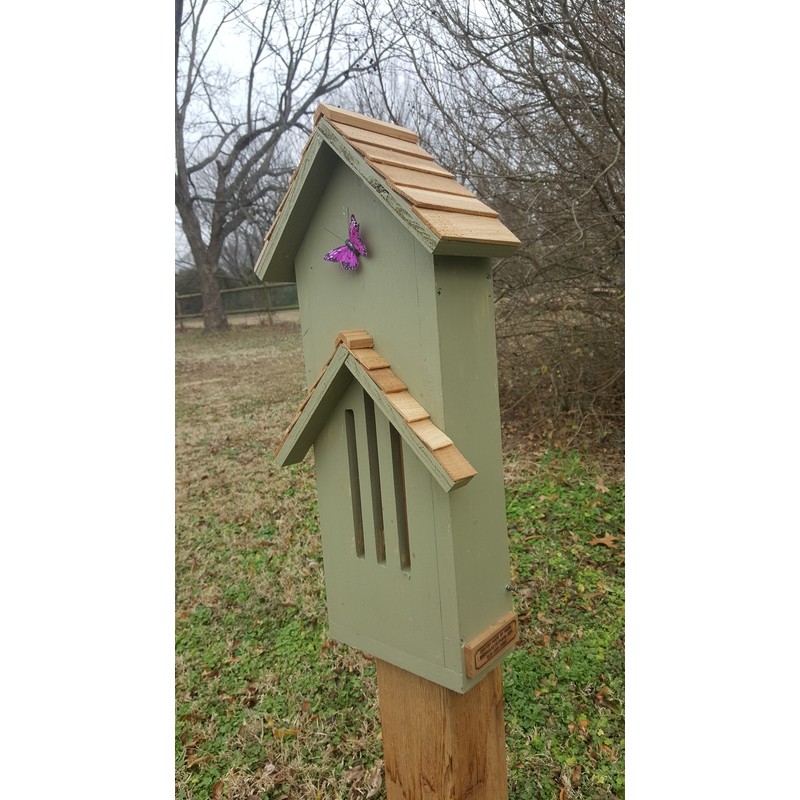 Bird Houses by Mark Butterfly House Large (Sage), 23", Bird