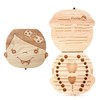 Aiky Wooden Baby Tooth Fairy Box Teeth Holder For Kids
