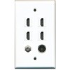 RiteAV - 4 HDMI and 1 - Coax Cable TV