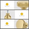 Rergy 20 Pack Knurled Matte Gold Cabinet Knobs Brushed Brass