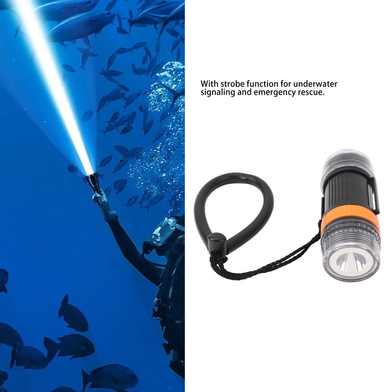 Dive Strobe Light Waterproof High Brightness LED Battery Powered Diving