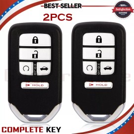 Unbranded 2x for Honda Accord 2016 17 2018 Smart Key Fob Keyless Prox Remote ACJ932HK1310A