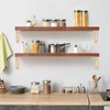 UTALIND 4 Pcs Rustic Shelf Brackets, 5.91" x 5.91" Solid