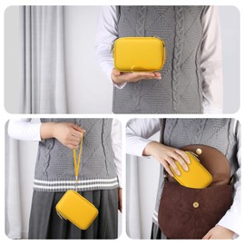 RAIALL Carrying Case Compatible with Yoto Mini (2024 Edition) Kids Bluetooth Audio Player, Stories Music Podcast Radio Player Holder, Travel Hard Bag fits Children’s Audiobook Cards and Cable, Yellow