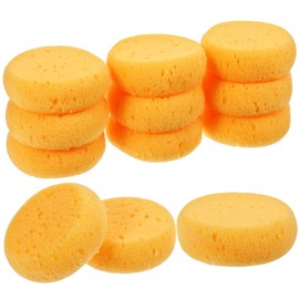 Qianyu Pack of 12 Painting Sponge Round Sponges Art Sponge Sponge Brush Cleaning Sponge Highly Elastic Clay Sponges Soap Sponges for Kitchen Shoes Painting Craft Ceramic