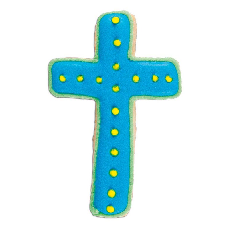 Staedter Cross Cookie Cutter, Silver, 9 cm