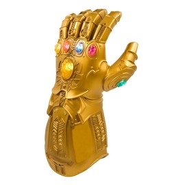 Infinity Gauntlet Thanos Glove LED Light Up with Removable Magnet Infinity Stones for Cosplay Costume prop (Adults)