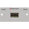 Kindermann 7444000542 HDMI with Ethernet Blende mit Kabel Buchse auf