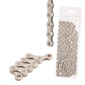 HOUSON bicycle chain, 116 link bicycle chain 1/2 x 11/128 inch stainless steel bicycle chain for MTB/Road/E-Bike 10 Speed
