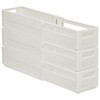 YTOPRO Expandable Storage Box,Plastic Storage Bins Adjustable from 28-48cm Stackable