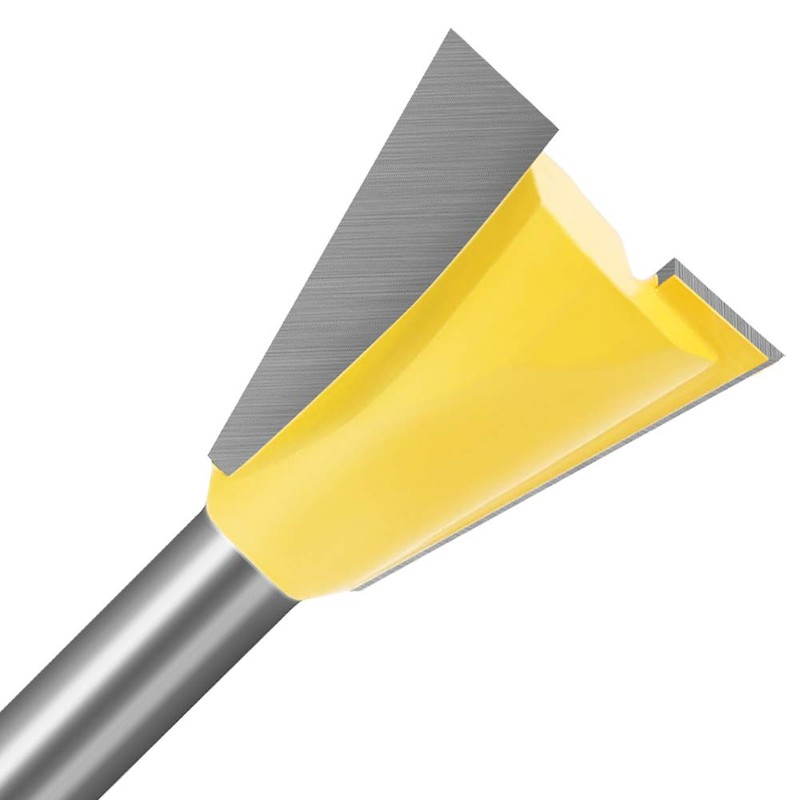 Meihejia 1/4 Inch Shank Dovetail Router Bit Set - 6