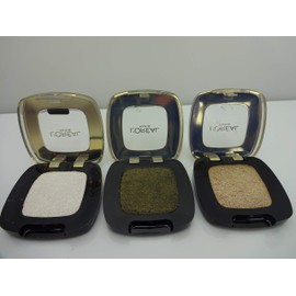 L'Oreal Paris Color Riche Mono Eyeshadow (3 Pack) 205 Nude - Gold Shade, 305 Smoky Kaki, 207 Nude Snow In Megeve (Pack Of 3)