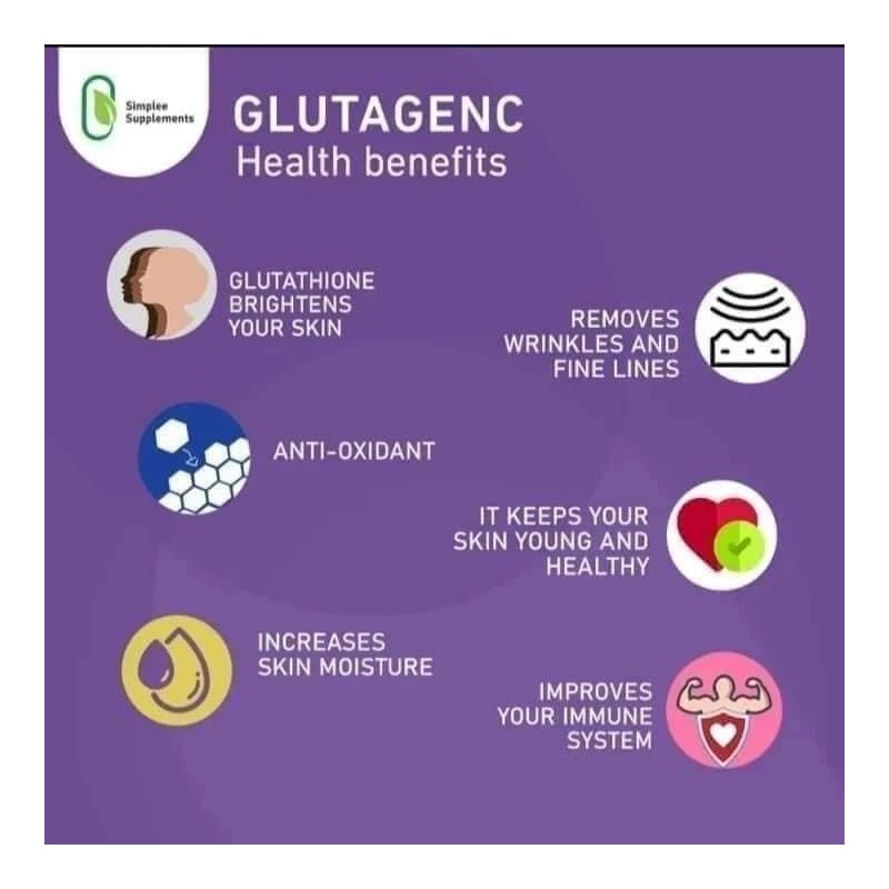 Simplee Supplements GlutaGenC Glutathione - 60 Capsules