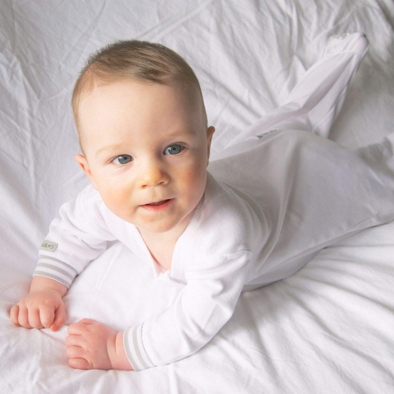 Juddlies - Organic Cotton Essential Hat - White - Newborn