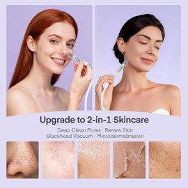 Diamond Micro Dermabrasion Machine 2 in 1 Facial Home Skin Care Device for Exfoliation and Blackhead Removal / 다이아몬드 마이크로 더마브레이션 머신 각질 제거 및 블랙헤드 제거를 위한 2 in 1 페이셜 가정용 스킨 케어 장치