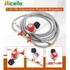 0-20 PSI Adjustable Propane Regulator with Hose, 8FT Y Splitter