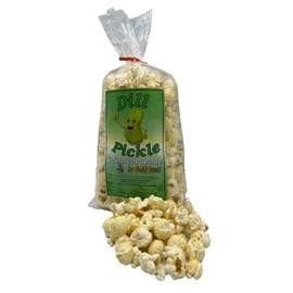 Gold Dust Kettle Corn | Dill Pickle | Pickle Flavored Popcorn | Gourmet Popped Popcorn Snack Bag | Non-GMO | Made with Real Butter | Fluffy Pre Popped Popcorn | Made in Nebraska | 2 oz Bag