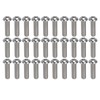 30Pcs Hex Socket Button Head Screw A2 Stainless Steel M10x1.5