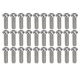 30Pcs Hex Socket Button Head Screw A2 Stainless Steel M10x1.5 Coarse Thread Set KitM10x35