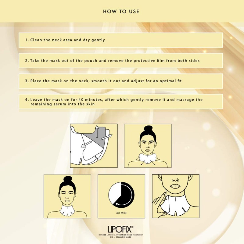 LIPOFIX Neck Lifting Hydrating Firming Intense Treatment Bio - Cellulose