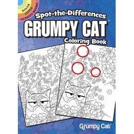 Spot-the-Differences Grumpy Cat Coloring Book