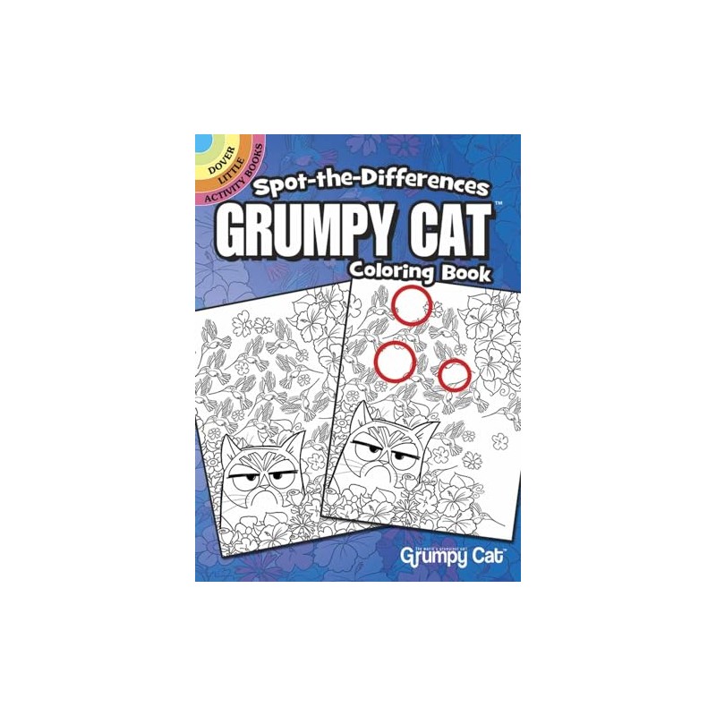 Spot-the-Differences Grumpy Cat Coloring Book