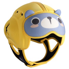 Baby Safety Helmet, Breathable Baby Head Protector for Crawling Walking, Ultra-Lightweight, Soft and Adjustable Baby Helmet Suitable for Babies 6-24 Months (Yellow)