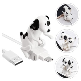 jojofuny 3pcs Charging Cables Funny Dog Type-c Charging Adapter for Smartphones Lightweight Design Fast Charge Compatible Type-