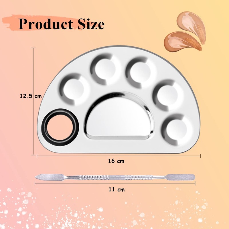 Witbicg Makeup Spatula Palette Stainless Steel Cosmetic Spatula for Nail