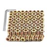 Aninako Insert Nuts M6 x 0.5 inches (13 mm), M6