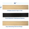 Interlocking Vinyl Flooring Planks 36" X 6", 14 Planks Covers