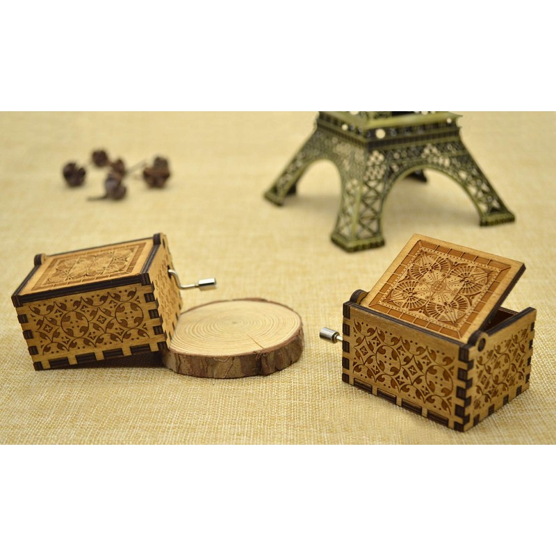 Sooharic Carrying You Music Box- 18 Note Mechanism Wooden Music